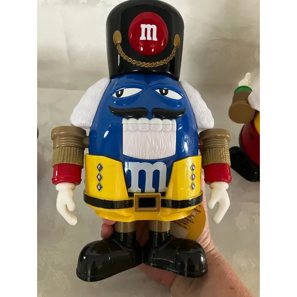 M&M's World Nutcracker Candy Dispensers Set of 3 Red Blue Yellow Christmas